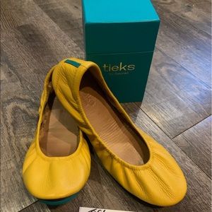 Mustard Tieks Size 9